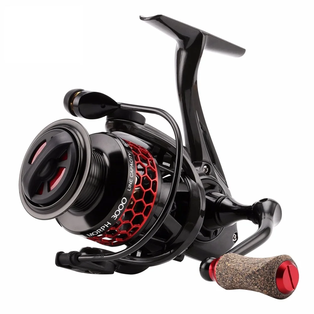 

New super Spinning Fishing Reel MORPH 2000 3000 11BB 5.2:1 ATD Cutted Aluminum Spool C60 Carbon Fiber Body Spinning Fish Wheel
