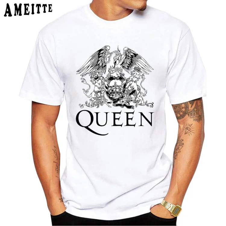 Футболка Freddie Mercury The queen Band Art, Мужская Хип-Хоп Ретро Рок хипстерская футболка, винтажные повседневные топы для мальчиков в стиле Харадзюку, Мужские футболки в стиле панк - Цвет: Z7587