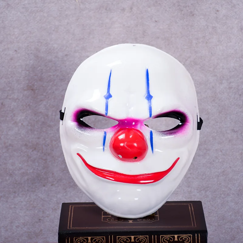 Payday 2 маска Страшные маски на Хэллоуин вечерние маскарадные маски для косплея страшный Клоун Маска смешная страшная тушь для ресниц шутка злодея Maska - Цвет: SHR