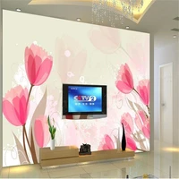 beibehang 3d stereoscopic dream flower europe tv backdrop wallpaper living room bedroom papel de parede 3d modern