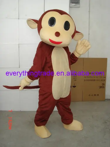 2014 New Style Cartoon Character little smart monkey Mascot costume Fancy Dress Halloween Party Costume | Тематическая одежда и