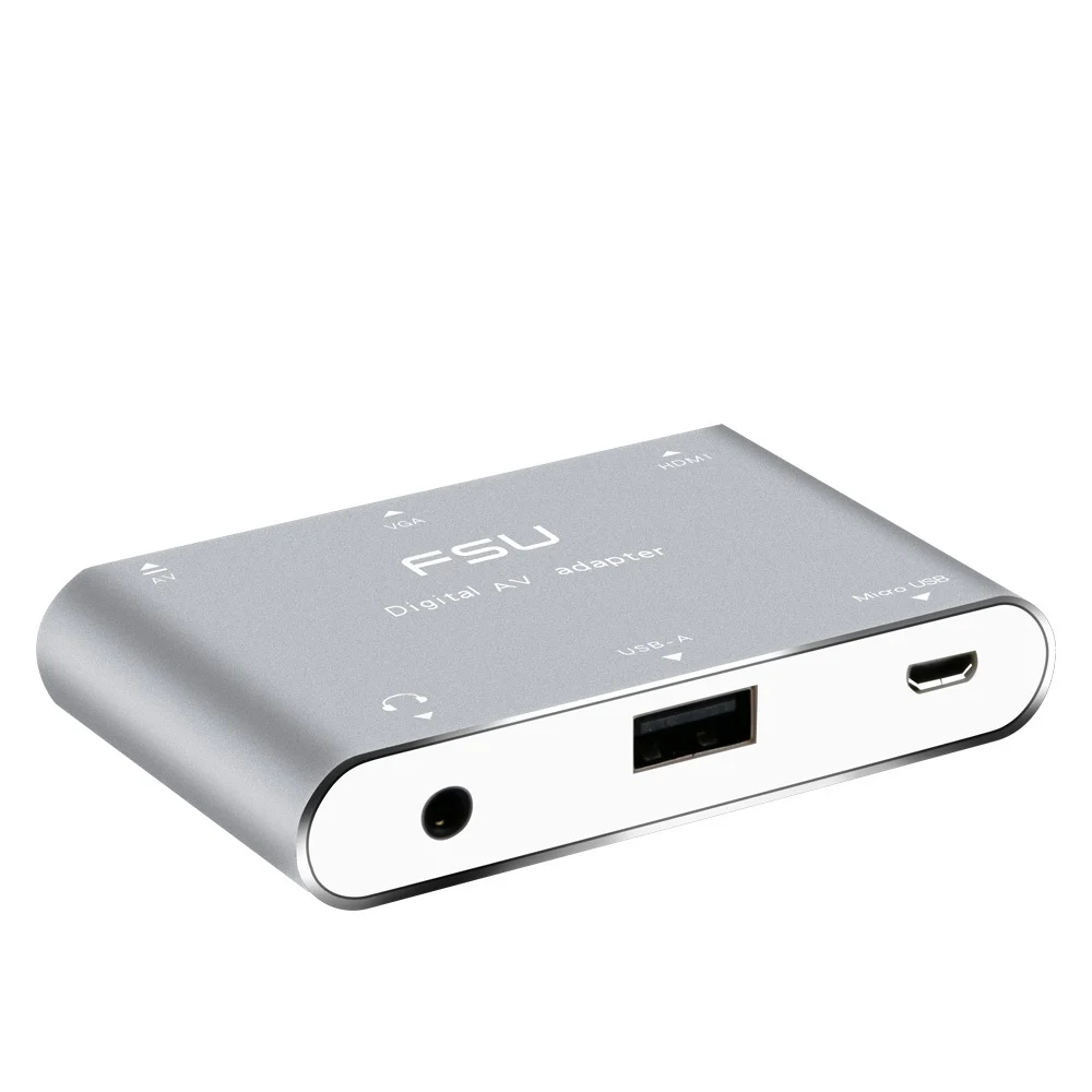 Высокое разрешение 1080p USB в VGA HDMI конвертер с 3 5 мм аудио микро usb адаптер питания