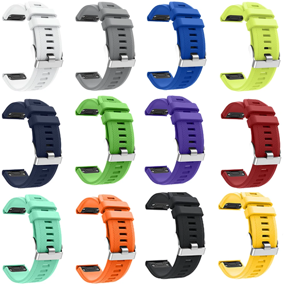 Ремешок силиконовый для смарт-часов Garmin Forerunner 935 | Наручные часы