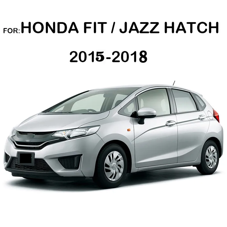 Обновленные кожаные автомобильные коврики для Honda Fit/Jazz Hatchback GK5 2014 2018 накладки на