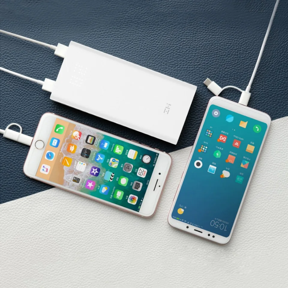 ZMI Мощность 20000 mAh для быстрой зарядки 3 0 мА/ч Bank внешняя Батарея Зарядное