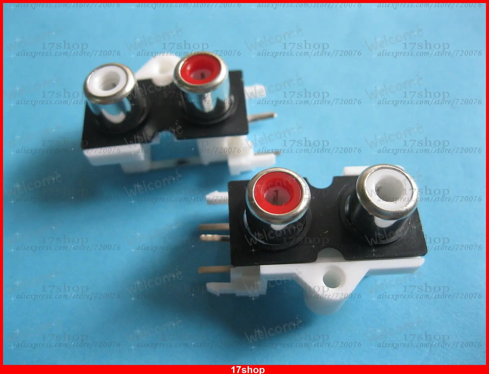 Разъем AV2 Pin Jack RCA Female 2 Color Audio Video AV 20 шт.|connector 2|connector 20connector socket |