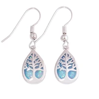 cinily created blueorange fire opal silver plated wholesale fashion for women jewelry engagement dangle earrings oh4571 72