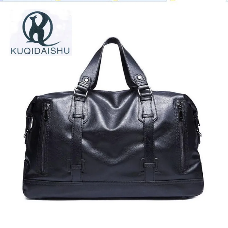 

High Quality Waterproof Leather Handbag Large Capacity Men Messenger Bags Weekend Holidays Travel Bag Shoulder Bags