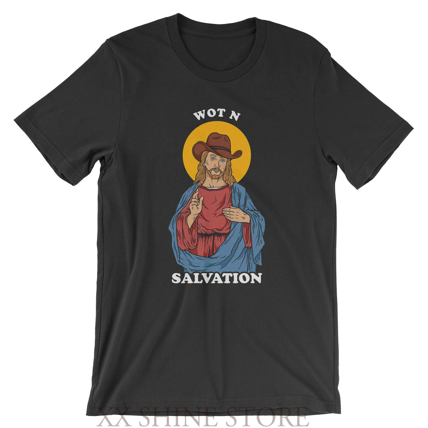 Футболка Wot N Salvation с надписью Jesus What In Tarnation Meme мужская и женская рубашка унисекс