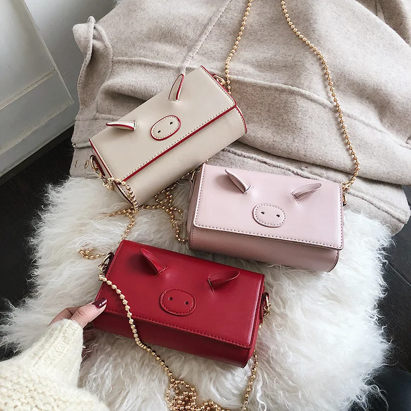 Новая женская сумка последняя взрывающаяся со Свинкой на одно плечо в 2019|Сумки с