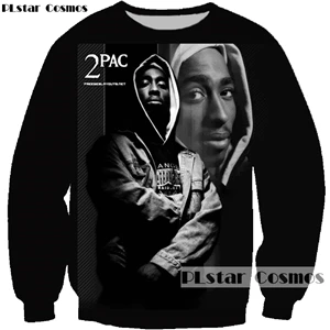 color as the picture PLstar Cosmos новые модные 3d толстовки рэпер певец коллаж печати толстовки Biggie/2pac Тупак повседневные пуловеры, спортивная одежда - Цвет: color as the picture