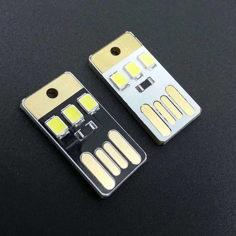 (2 шт./лот) Мини яркий белый свет светодиодная usb лампа 45 лм светодиодный световой