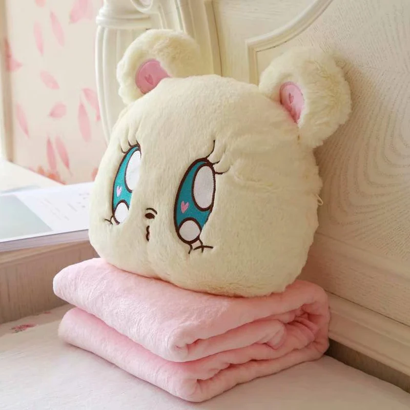 Kawaii Cherry blossom bear мягкая плюшевая офисная Подушка и одеяло игрушка креативный аниме