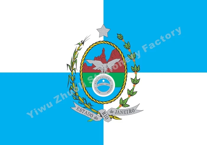 

Rio De Janeiro Flag 150X90cm (3x5FT) 120g 100D Polyester Free Shipping