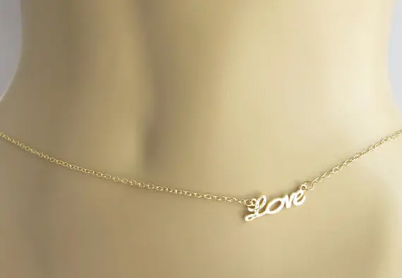 Ожерелье с сердечками бикини цепочка на талию сексуальное ювелирное изделие для