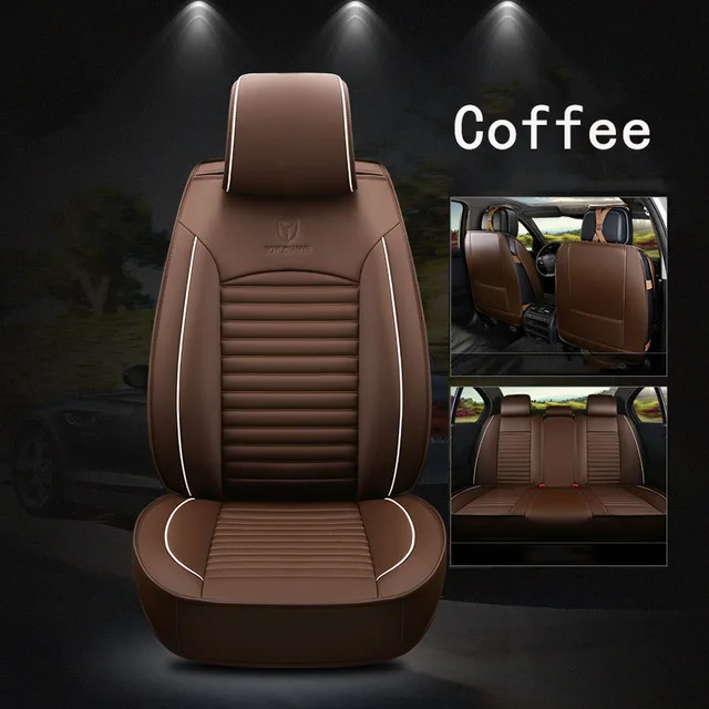 coffee Кожаный чехол для сидений автомобиля чехлы для сидений автомобиля подушка для nissan x trail x-trail xtrail t30 t31 t32 murano Maxima qashqai j10 - Название цвета: coffee
