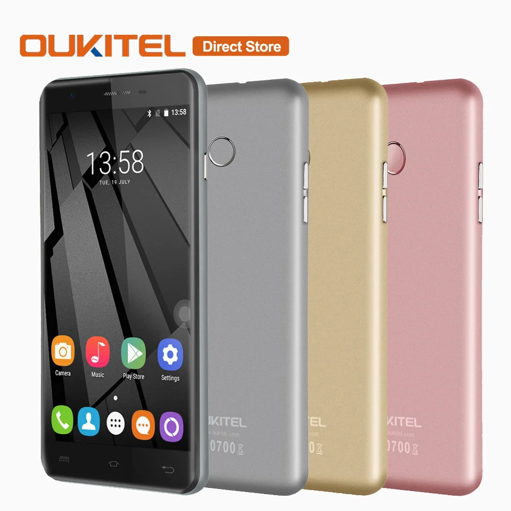 Оригинальный Oukitel U7 плюс 4 г смартфон Android 6.0 MTK6737 ядра сотовый телефон 2 ГБ + 16 13.0MP