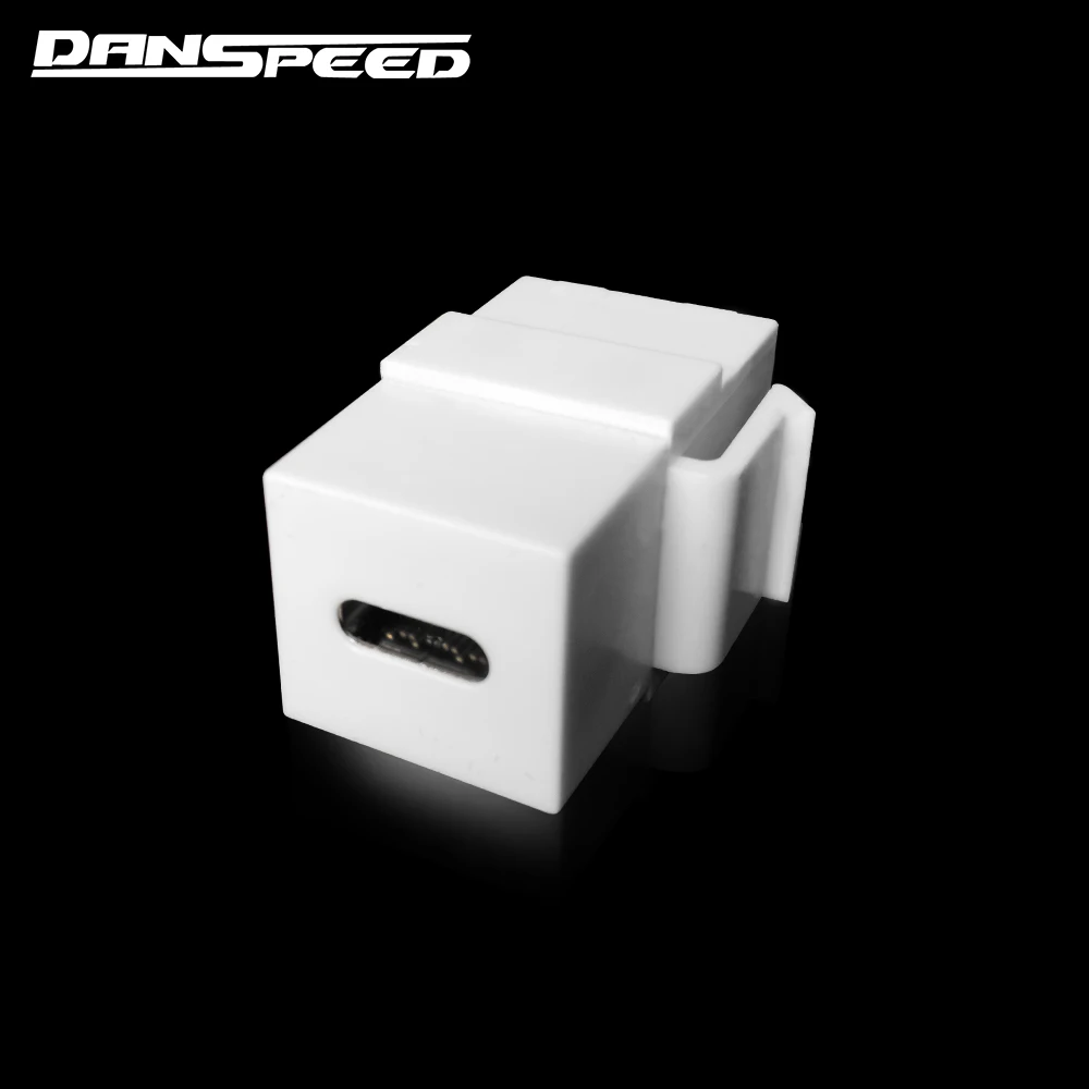 Danspeed Женский USB 3.1 Тип C разъем адаптера keystone Вставьте пустой Панель пластины для
