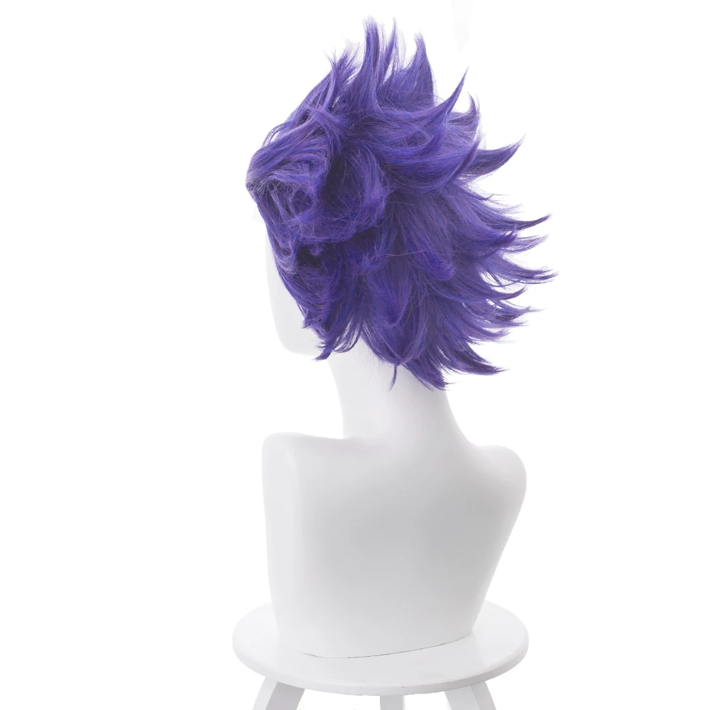 Парик для косплея из аниме Моя геройская Академия Shinsou Hitoshi фиолетовый короткий 35