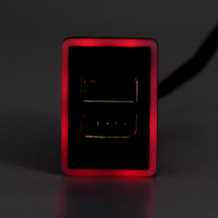 Red XCGaoon QC3.0 Quickcharge автомобильное зарядное устройство двойной USB телефон PDA адаптер DVR Plug& Play кабель для Toyota - Название цвета: Red