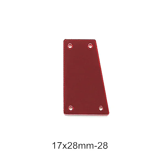 P28-17x28mm Распродажа! 50 шт. хрустальные зеркальные пришивные стразы, акриловые зеркальные пришивные стразы темно-Красного цвета для шитья одежды B3603 - Цвет: P28-17x28mm