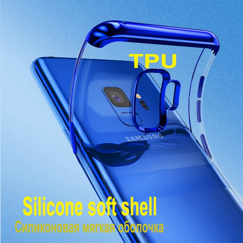JCDA Чехлы для samsung galaxy s9 plus 3D лазерной покрытие Роскошные ТПУ прозрачный чехол плюс