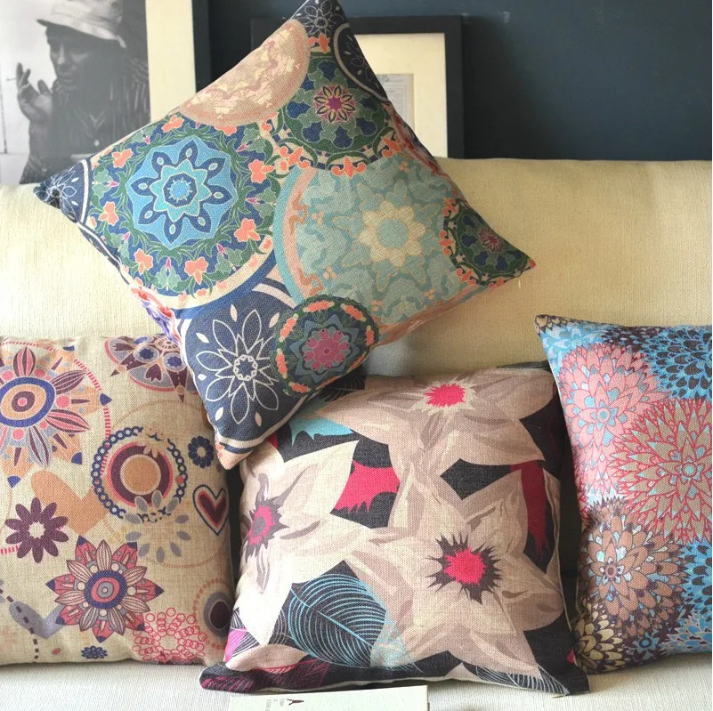 Цветочный сад Американский ретро свежие идеи хлопчатобумажная Наволочка на