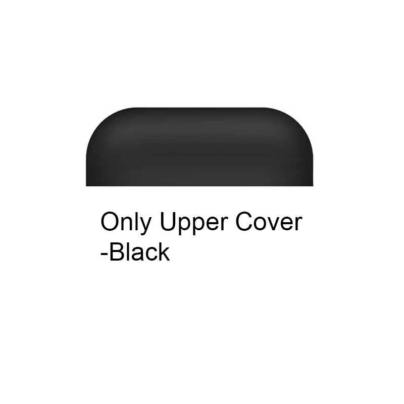 Only Black Cover Ультратонкий Мягкий силиконовый чехол для Apple AirPods 2 для Air Pods противоударный защитный чехол для наушников Водонепроницаемый Аксессуар для гарнитуры - Цвет: Only Black Cover