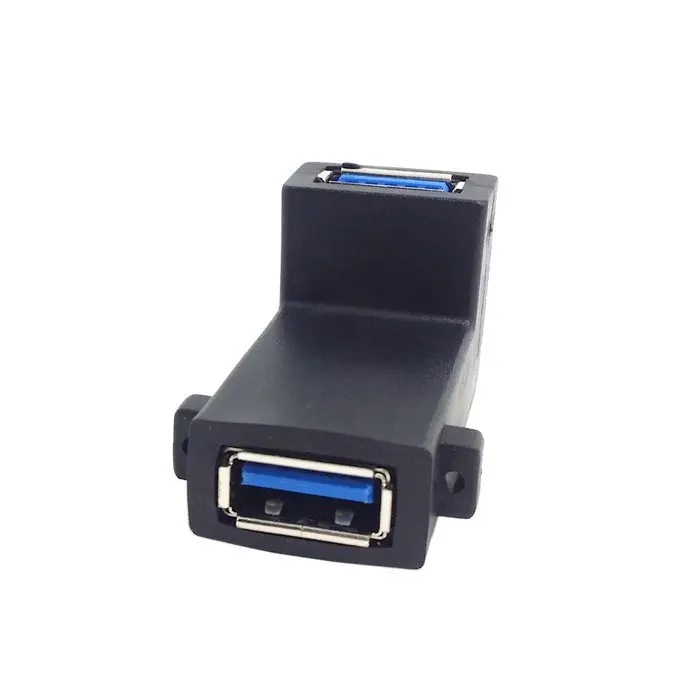 5 шт./лот 90 градусов вверх угол USB 3 0 тип A гнездо к гнезду F/F винт замок отверстие