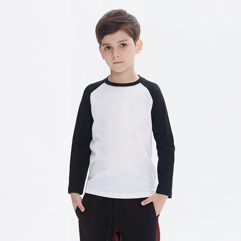Детские Топы с длинным рукавом 2018 модная футболка для мальчиков-подростков