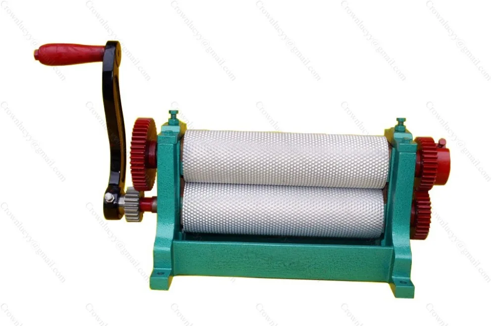 Бесплатная доставка 86*310 мм Ручная ного пчелиного воска вальцовый станок машина