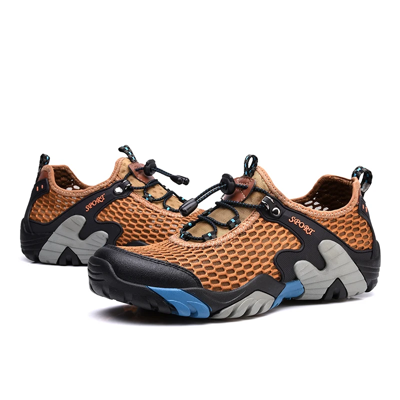 

Baideng Men HIking Shoes Outdoors Fashion Breathable Trekking Tourism Lace-up Hot Sale Walking Sneakers