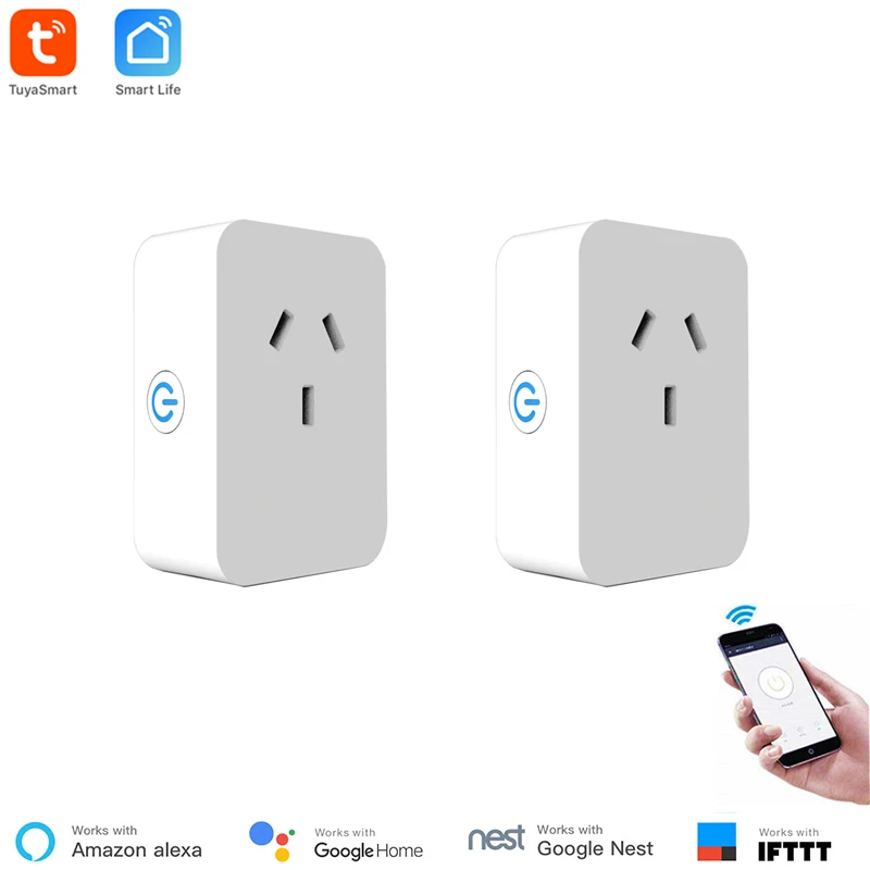 Tuya Smart AU WiFi розетка беспроводной штекер умный дом переключатель совместим с Google