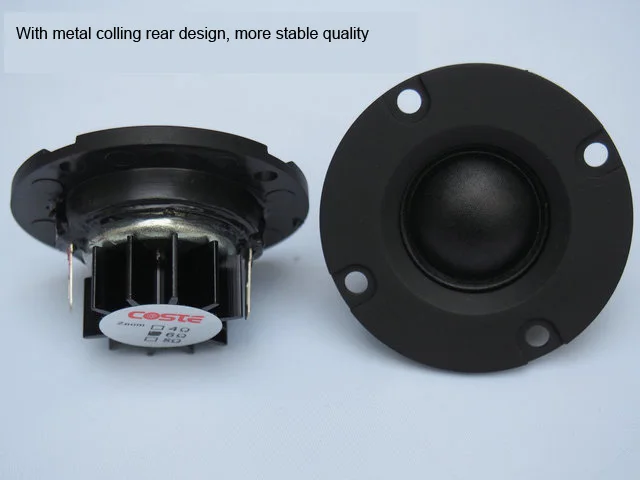 COSTE HiFi шелк мягкий купол динамик твитер блок 2 дюйма