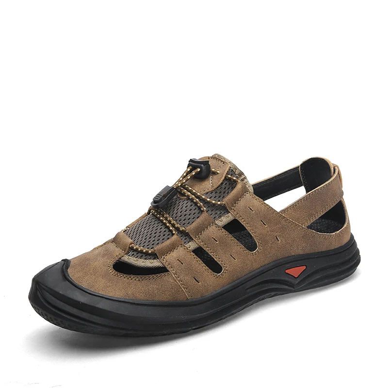 Мужские сандалии для улицы Fotwear плетеные из сетчатой ткани комфорта и
