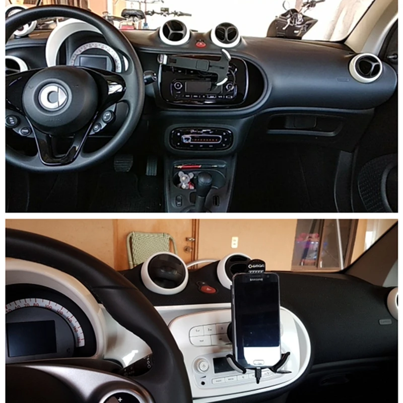 for smart 453 forfour fortwo phone holder navigation bracket that can be recharged vehicle mounts car accessory car decoration free global shipping