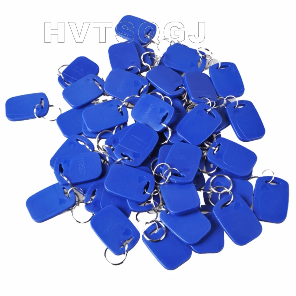 

100pcs Read and Rewrite Access Control System 125KHz T5577 +13.56mhz Frequency RFID Keyfobs