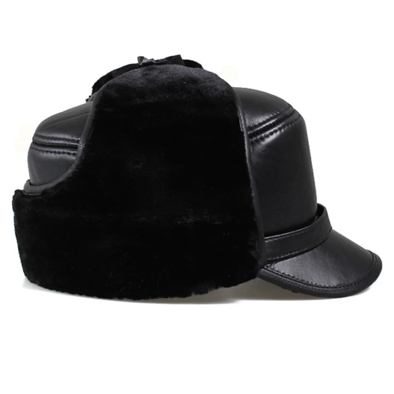 Новинка 2019 шапки бомберы зимняя мужская и женская теплая русская ушанка шапка с