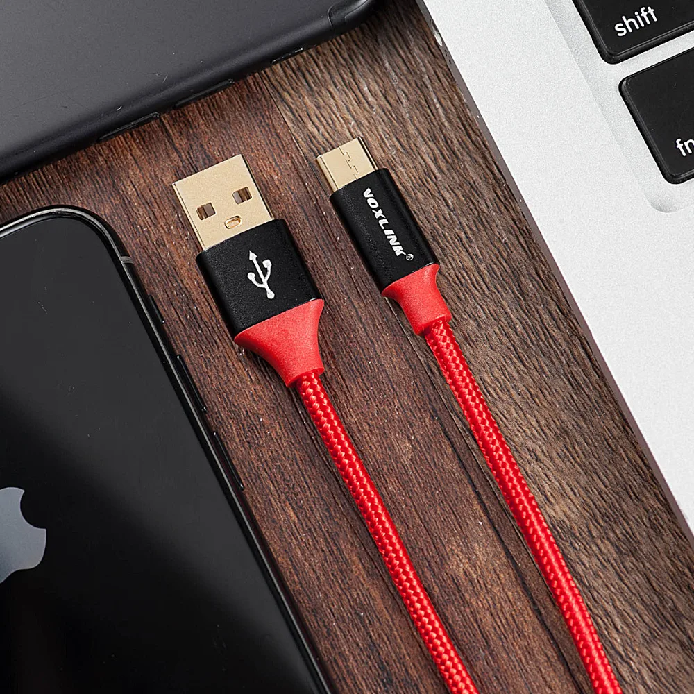 5 Pack Тип usb c кабель VOXLINK 5V2A USB C быстрой зарядки для передачи данных Xiaomi Mi5 один плюс 2