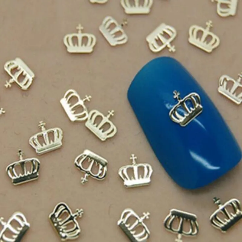 1 лот (10 шт.) металлический пластырь для ногтей модный медный супер яркий тонкий