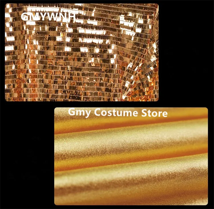 R71 Gold silver splice sequin men wears outfits dj vest dress ballroom dance costumes singer Hip hop pants host male bodysuit | Дом и сад