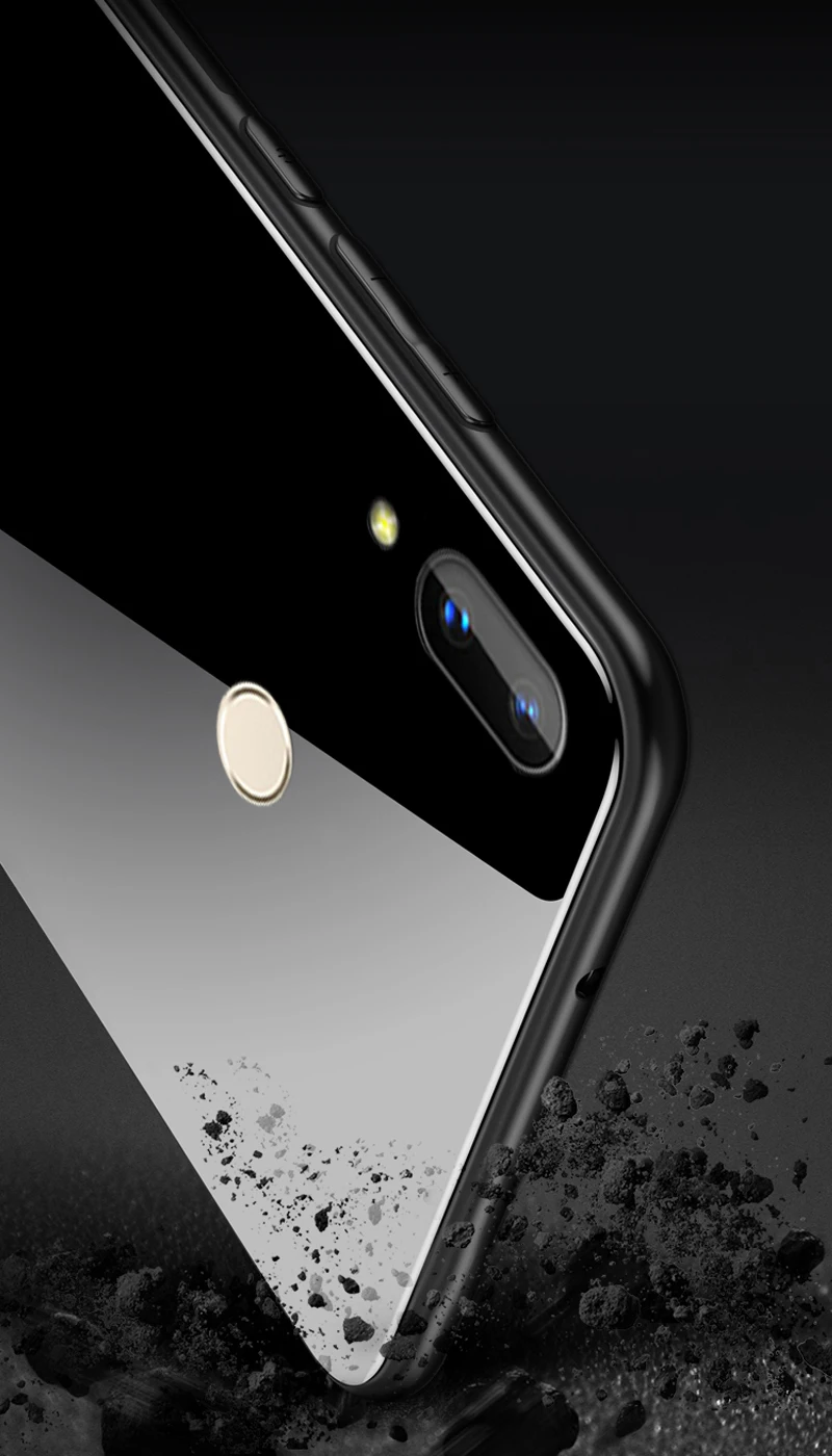 YueTuo coque, чехол, чехол, для HuaWei Honor 8X Honor 8 X Роскошный Жесткий 3d на 360 телефон на задней панели защитные чехлы с закаленным стеклом