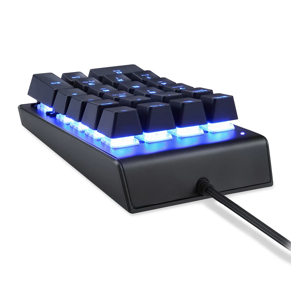 Mechanical Numeric Keypad Slim Blue Backlight USB Wired 22 Keys for Laptop Desktop PC XR649 | Компьютеры и офис