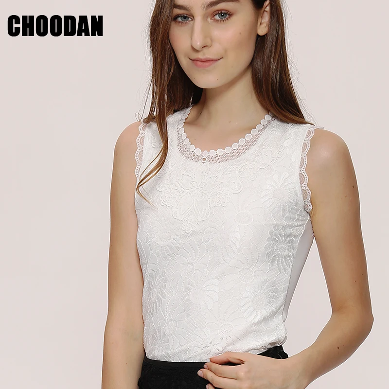 Женский топ на бретельках белый/черный кружевной без рукавов с вышивкой Новинка