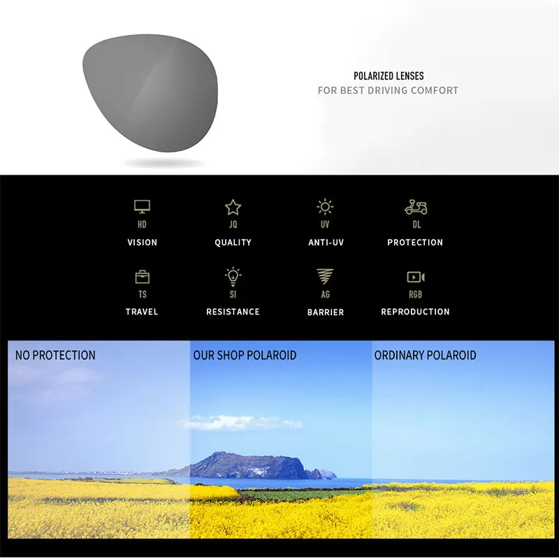 HW поляризационные очки для рыбалки спортивные солнцезащитные мужчин UV400