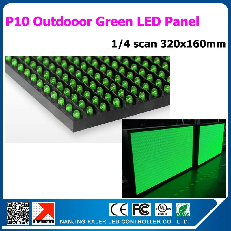 Наружный светодиодный дисплей TEEHO оптовая продажа 10 дюймов зеленый цвет витрина