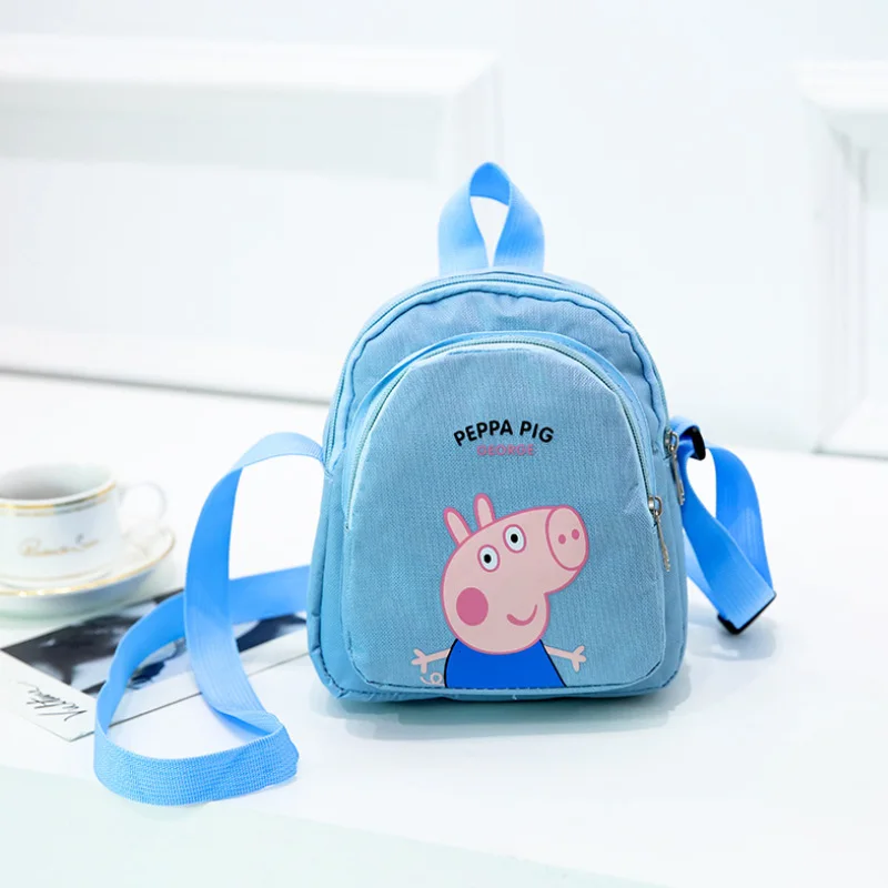 4 Peppa Pig Toy Cartoon Character Action Figure Backpack High Quality Material Nylon Cloth Cartoon Bag School Bag Children's Gift - Color: 4