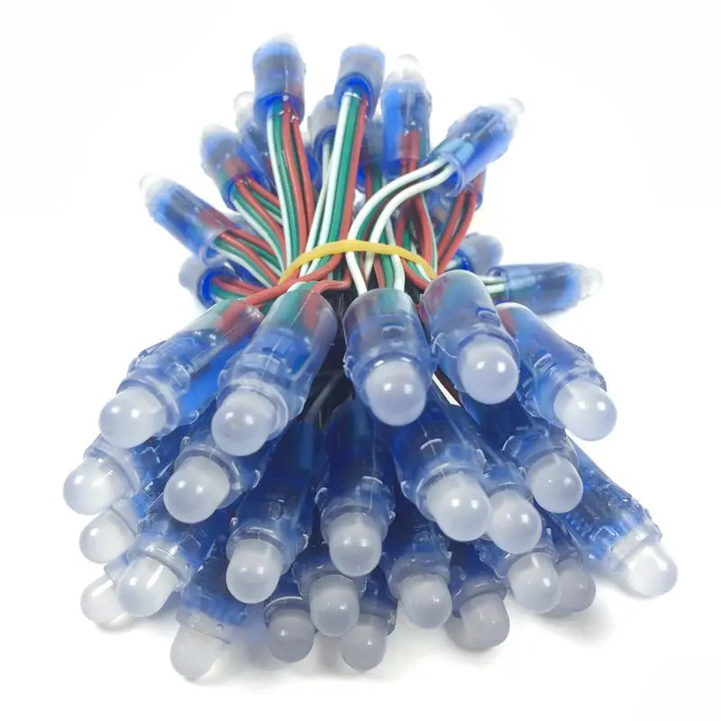 1000 шт. DC5V 12 мм WS2811 RGB светодиодный пиксельный модуль IP68 водонепроницаемый полноцветный Перфоратор с буквами алфавита для знака