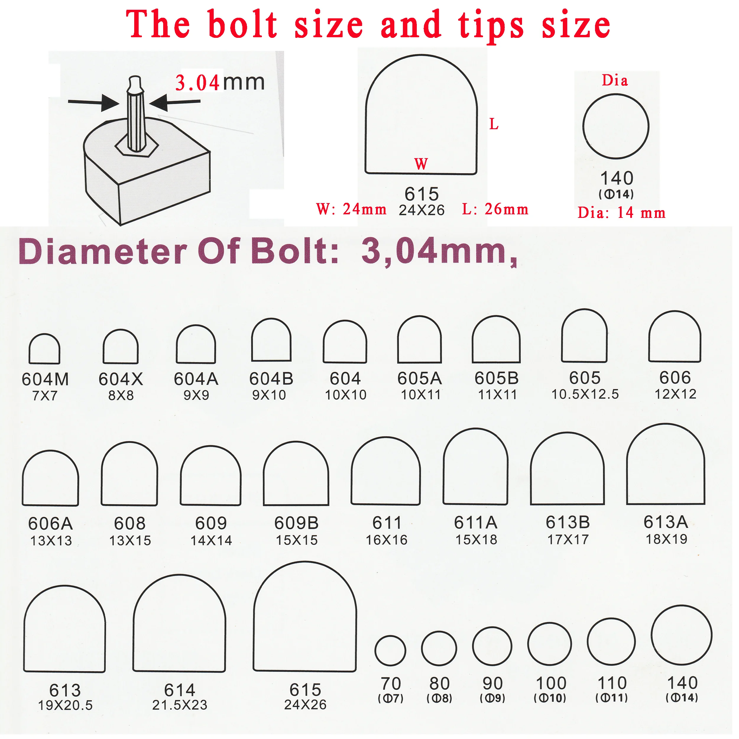 10pairs /lot Women's High Heel Tips nail dia is 3.04mm Replacement Heel Stoppers Protector Lady Stiletto Shoe Heels Repair Tips