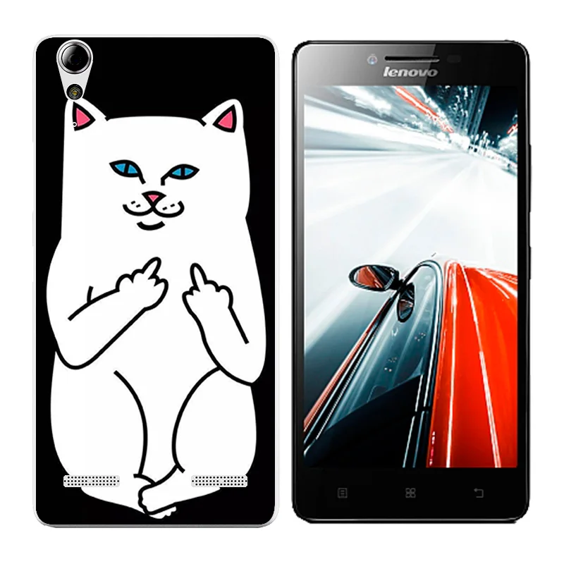 Мягкий ТПУ чехол для телефона Lenovo A6010 Plus &amp A6000 Lemon K3 K30-T с изображением кота